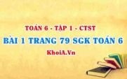 Bài 1 trang 79 SGK Toán 6 Chân trời sáng tạo Tập 1